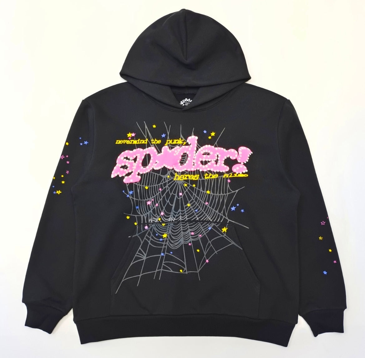 Sp5der P*nk V2 Hoodie Black