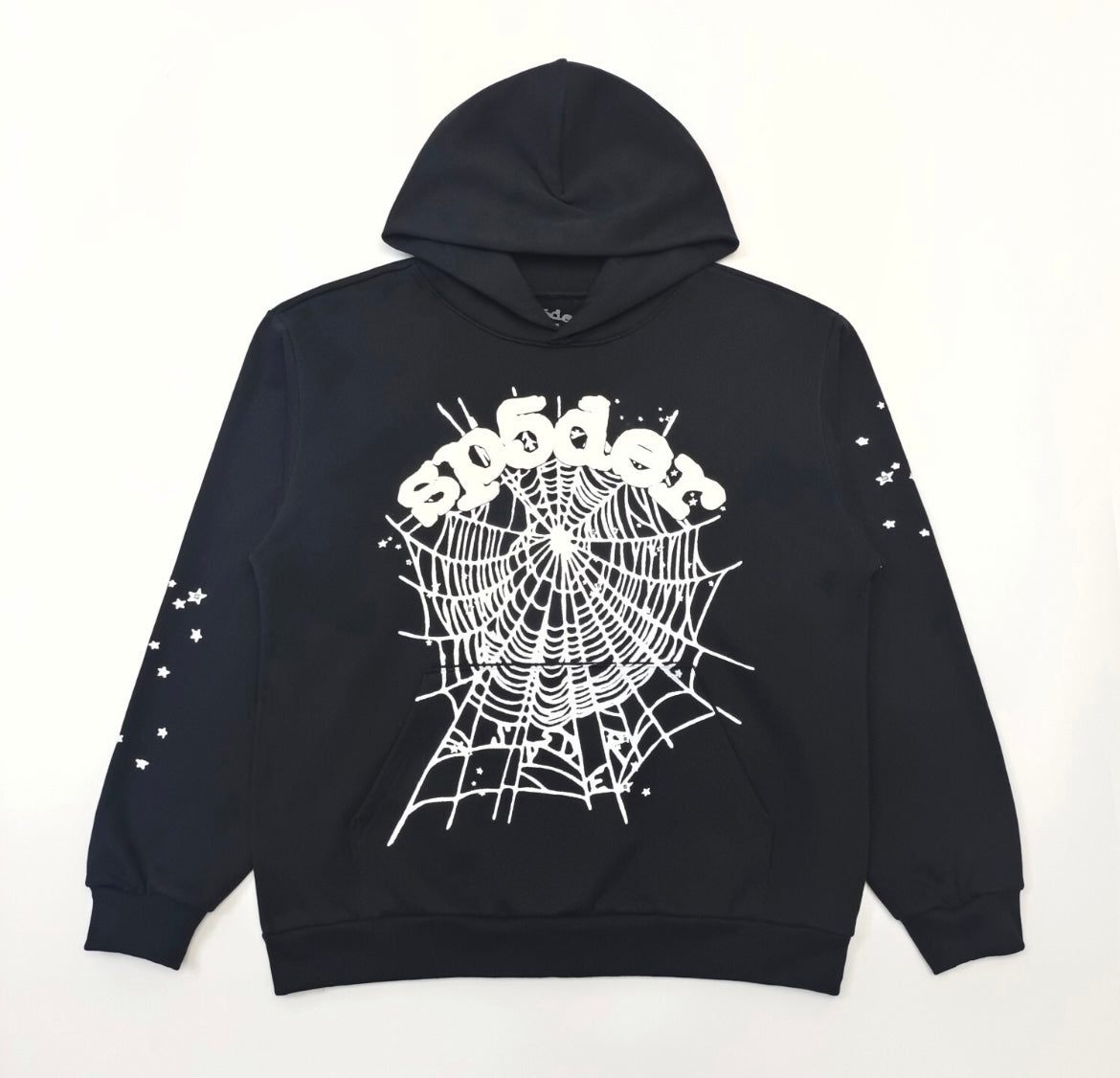 Sp5der OG Web Hoodie Black