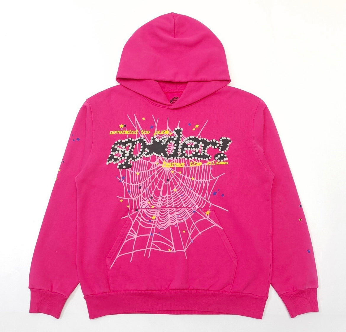 Sp5der P*nk V2 Hoodie Pink