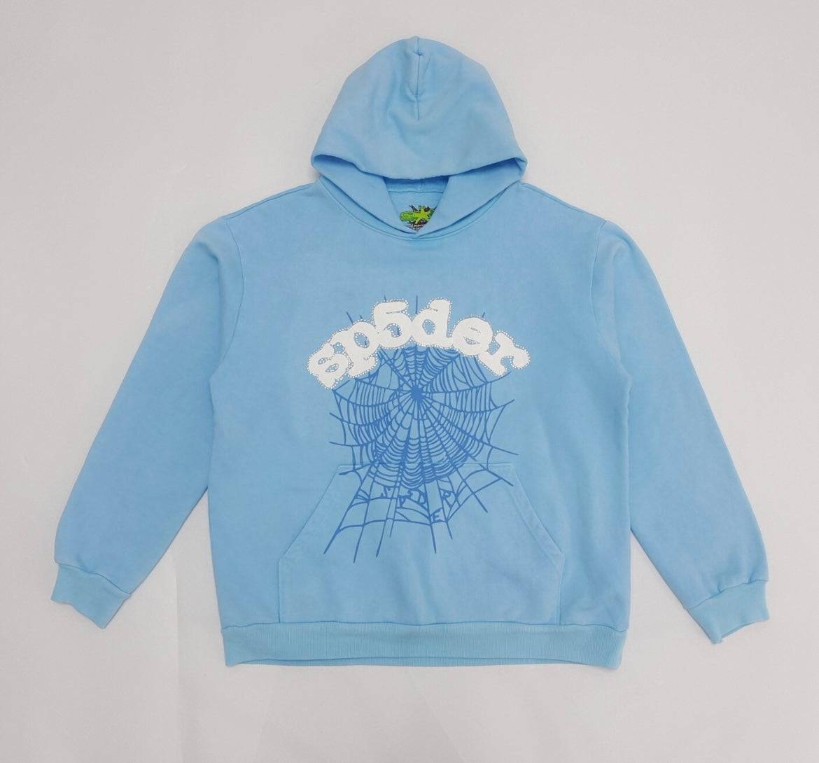 Sp5der Web Hoodie Sky Blue