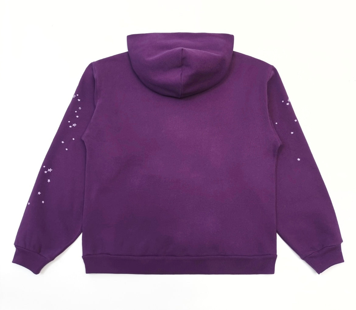 Sp5der Star OG Web V2 Hoodie Purple