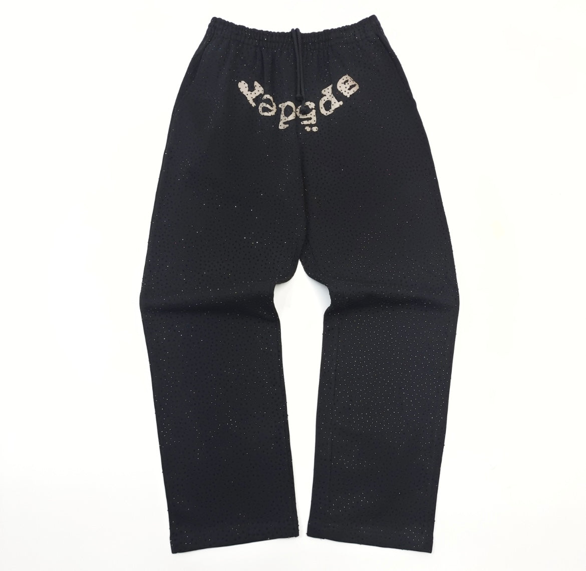 Sp5der VVS Rhinestone Sweatpants Black