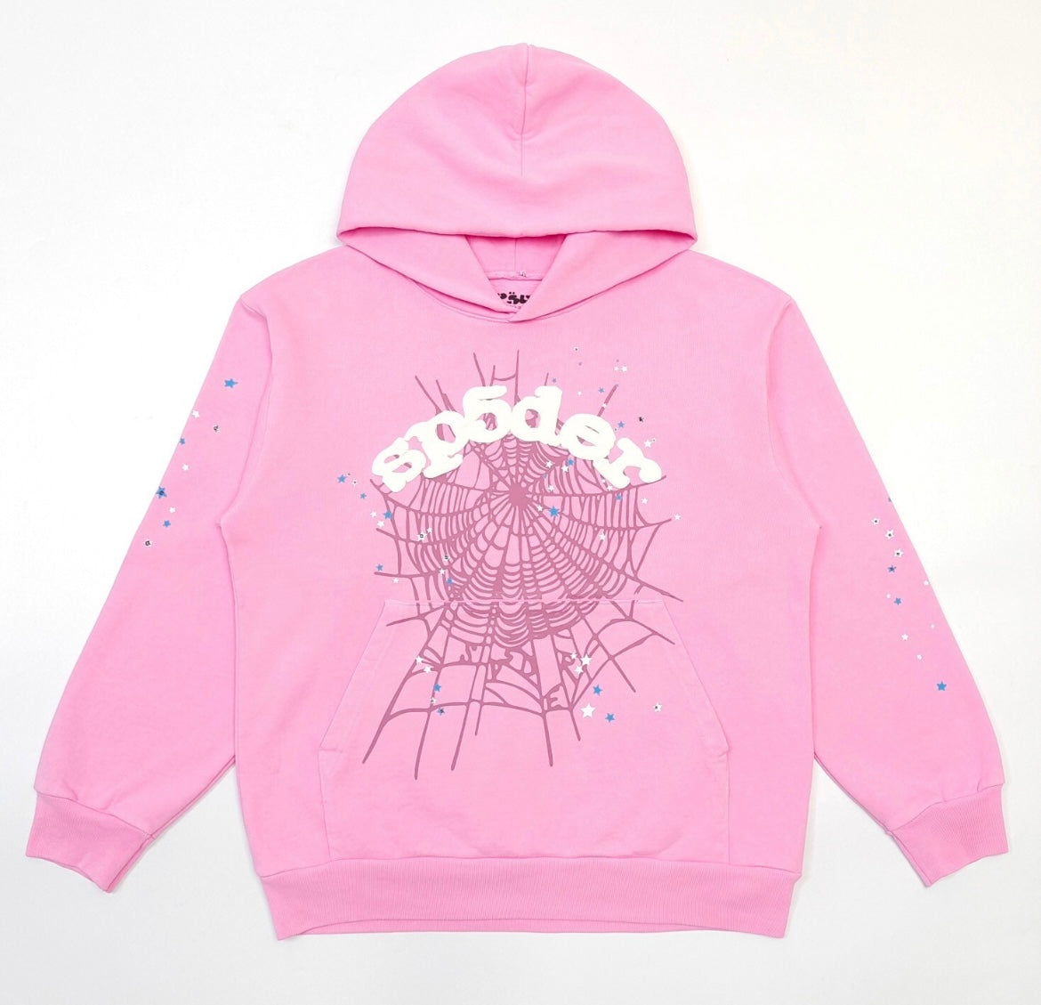 Sp5der OG Web Hoodie Pink