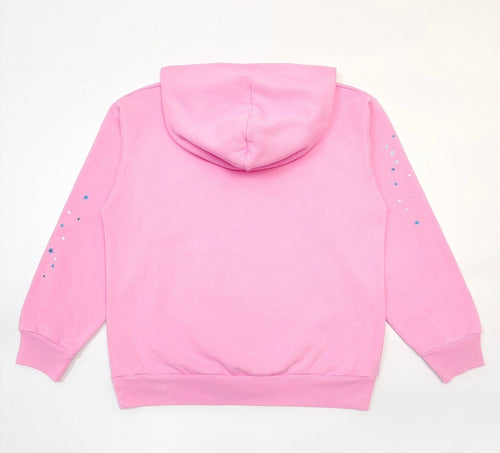 Sp5der OG Web Hoodie Pink
